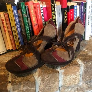 Anthropologie Suede Heels